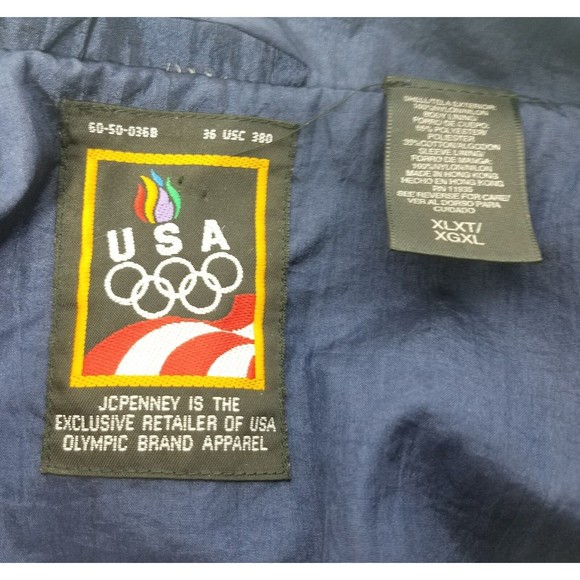 VTG JC Penny USA Olympics Windbreaker Jacket Sz XL Red White Blue Extremely Rare - Picture 6 of 11